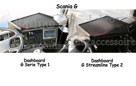 Dashboardtafel SCANIA G 2005 t/m 2016  midden/zwart ( gefreesd )