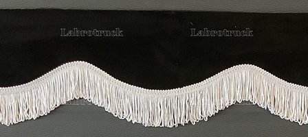 Raamband  TYPE 8 kleine bogen met DUBBEL viscose franjes 5 cm