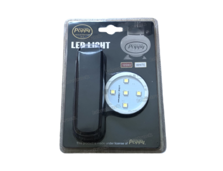 Poppy  ledverlichting  WIT LED  12/24V sigarettenaansteker 