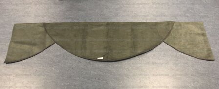 SALE : Bovenbed gordijn ALCANTARA PLUS dubbelzijdig zonder kwasten. Oude versie grijs SP 6 ( B 200 cm  X H 47 cm) 