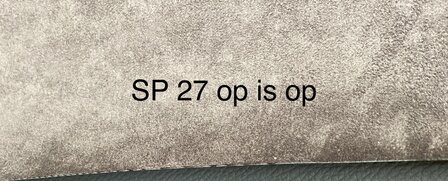 SALE :  240 cm x 145 cm  Zelfklevend Alcantara SP 27 ANTRACIET  Labro  outlet  prijs !