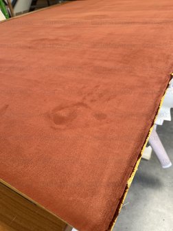 SALE :   Zelfklevend Alcantara SP33 ORANJE /BRUIN  Labro  outlet  prijs !