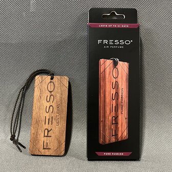  Fresso  houten geurhanger - Pure Passion Perfume