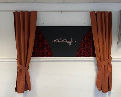 OP IS OP Tussengordijn STARTER serie 170 CM KLEUR: ORANJE SP33 ZONDER FRANJES - oude collectie - 