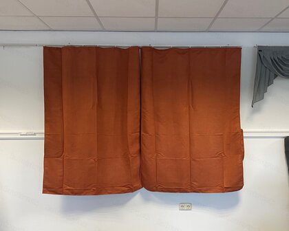 OP IS OP Tussengordijn STARTER serie 170 CM KLEUR: ORANJE SP33 ZONDER FRANJES - oude collectie - 