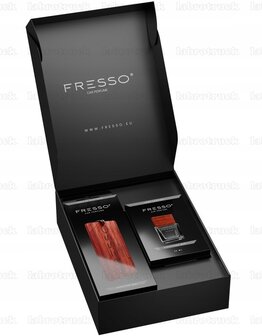 FRESSO MINI GIFT BOX  &ndash; Autoparfum Cadeaubox  ( Bevat 1 geurhangers en 1 parfumspray )