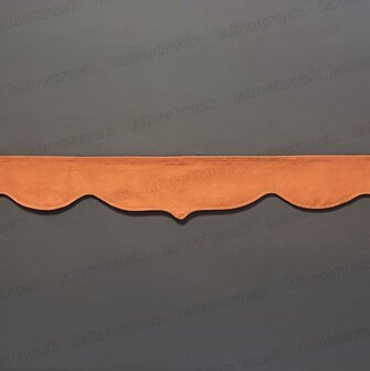 OP IS OP Raamband /voorraamstrook zonder kwasten TYPE 3 , Kleur: Cognac/oranje