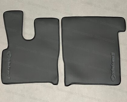 Vloermatten geschikt voor DAF XF EURO 6 (2013 t/m 2021)  glad lederlook