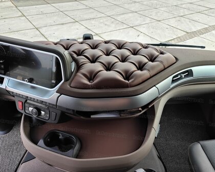 GEKNOOPT Dashboard plankje geschikt voor DAF New gen XG, XF, XD geknoopt lederlook