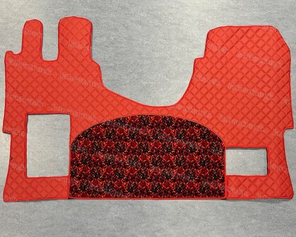 Tunnelhoes geschikt voor MERCEDES Brede cabine Deens pluche middenstuk