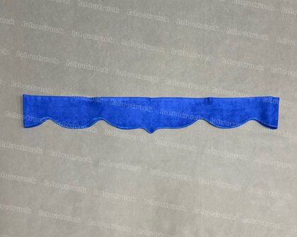 SALE : Raamband /voorraamstrook TYPE 3, Kleur: oud kobaltblauw SP7 ZONDER franjes
