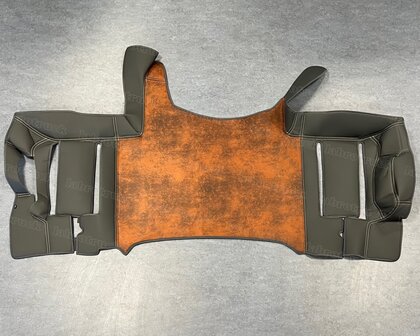 Tunnelhoes met stoelframe bekleding geschikt voor MAN TGX New gen 2021 glad pritstof middenstuk