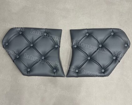 VOORRAAD VOORDEEL! GEKNOOPT Deurpanelen geschikt voor SCANIA R / S Next gen geknoopt lederlook antraciet L17, versie A
