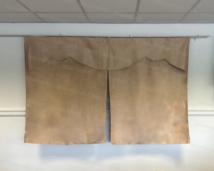OP IS OP! Tussengordijn CLASSIC 170 cm kleur oud beige SP48  (zonder franjes). 