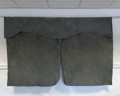 OP IS OP! Tussengordijn CLASSIC 140 cm kleur oud grijs SP6  (zonder franjes). Let op: oogt lichter in het echt!