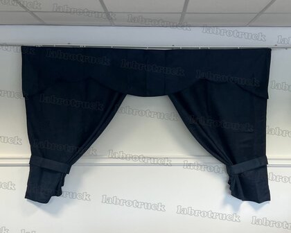 OP IS OP! Tussengordijn CLASSIC 170 cm kleur oud donkerblauw SP11  (zonder franjes). 