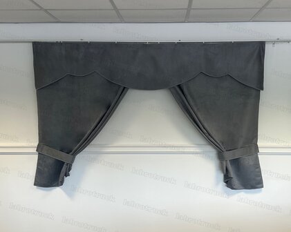OP IS OP! Tussengordijn CLASSIC 140 cm kleur licht grijs SP16  (zonder franjes). 
