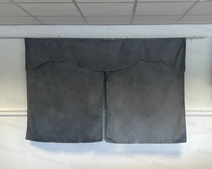 OP IS OP! Tussengordijn CLASSIC 140 cm kleur licht grijs SP16  (zonder franjes). 