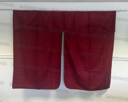 OP IS OP! Tussengordijn CLASSIC 170 cm kleur oud bordeauxrood SP10 (zonder franjes).
