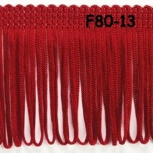 8 cm sierband met viscose franjes.