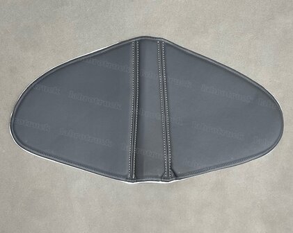 OP IS OP! Stuurkolom hoes geschikt voor DAF 105 XF, DAF XF EURO 6 (t/m 2022) glad lederlook OUD antraciet L2 met zand stiksels.