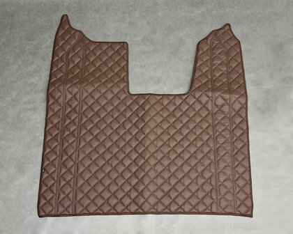 SALE! Tunnelhoes  geschikt voor SCANIA R next generation,volledig doorgestikt lederlook (vierkantjes) oud chocoladebruin P20, logo optioneel.