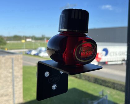 Poppy Grace Mate Raamhouder met 3 zuignapjes voor luchtverfrisser poppy ( zwarte plexiglas )
