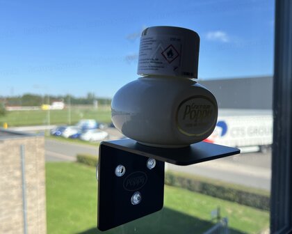 Poppy Grace Mate Raamhouder met 3 zuignapjes voor luchtverfrisser poppy ( zwarte plexiglas )