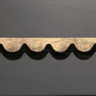 Raamband PRIT TYPE 1 met DUBBEL 8 cm franjes 