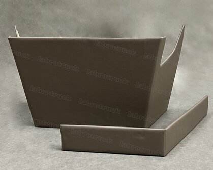 Stoelhoeken geschikt voor DAF New gen XG/XG+ glad lederlook dark paper dust L65  (voor een KLAPSTOEL).