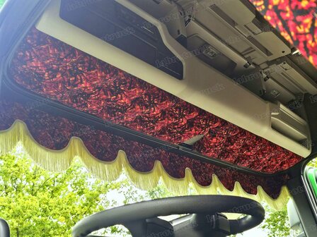 Scania next gen, 2 delen met uitsparing, deens rood