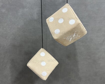 Actie ! Dobbelstenen SP 48 Beige met kompas in wit