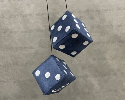 Actie ! Dobbelstenen SP 18 donkerblauw met Labro design logo