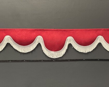 SALE: Raamband TYPE 6, Kleur: rood SP 9 met dubbel witte kleur F50-1