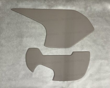 VOORRAADDEAL! Set dashboard plankjes geschikt voor DAF New gen (vanaf 2022) XG, XF, XD - VERSIE A, glade lederlook paper dust L65, zonder logo.