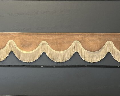 SALE: Raamband TYPE 1, Kleur: bruin SP 4 met dubbel beige/zand kleur F80-3