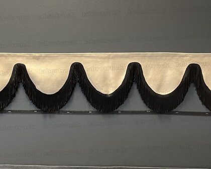 SALE: Raamband TYPE 2, Kleur DUOCOLOR  zwart SP 1 met dubbel zwarte kleur F80-2 (achterkant beige SP 48)