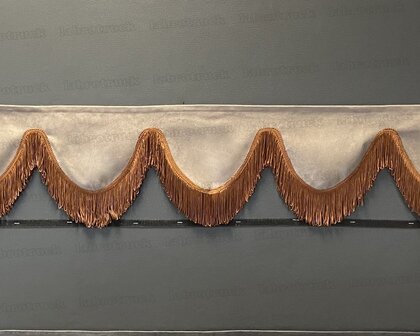 SALE: Raamband TYPE 2, Kleur: oud paper dust SP 32 met dubbel bruine kleur F80-10 