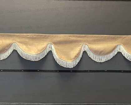 SALE: Raamband TYPE 6, Kleur: cappuccino SP5 met enkel cr&eacute;me kleur F50-8