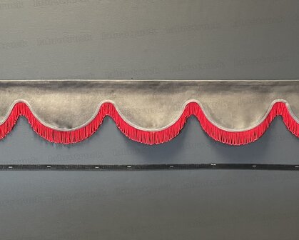 SALE: Raamband TYPE 1, Kleur: oud antraciet SP 27 met enkel rode kleur F50-13