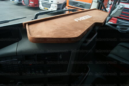 OP is OP ! Bekleed SERIE Dashboardtafel VOLVO FH 5 /FH 4 AERO chocoladebruin SP21 met beige prit T48  na 2013 lang EXTRA LAAG