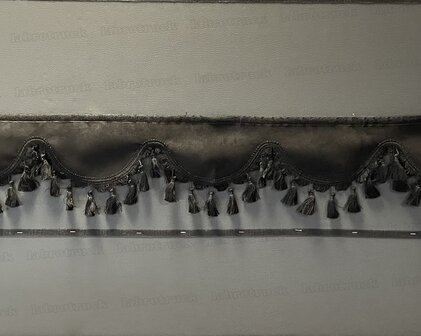 SALE: Raamband TYPE 1, Kleur: zwart SP 1 met zwarte katoenen kwasten 