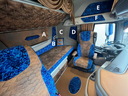 Zijwand panelen deel E DAF XG/XG+ 