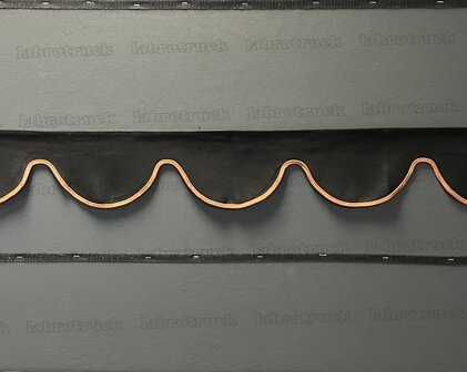 SALE: Raamband TYPE 1, Kleur: zwart SP 1 zonder franjes (met oud oranje/bruin rand)