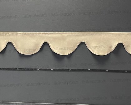 SALE: Raamband TYPE 1, Kleur: beige SP 48 zonder franjes (met beige afwerkrand)