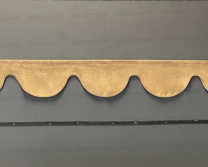 SALE: Raamband TYPE 1, Kleur: bruin SP 4 (binnenkant SP 48 beige en afwerkrand bruin SP 4)