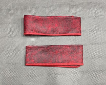 VOORRAADDEAL! Losse brede embrasses PRIT STOF  voor zijgordijnen ( zonder franjes), kleur PRIT rood T9