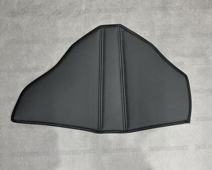 VOORRAADDEAL! Stuurkolom hoes geschikt voor MERCEDES ACTROS MP5/MP4 glad lederlook zwart L1 met zwarte stiksels.