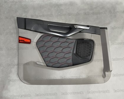 SALE! doorgestikt deurpanelen geschikt voor SCANIA R / S Next gen zwart L1 