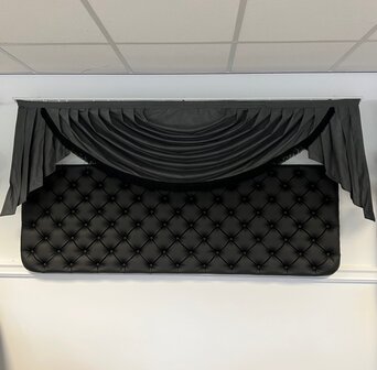 Wolkgordijn / gordijnenboog 1 boog met lange 8 cm franjes (korte zijkanten)